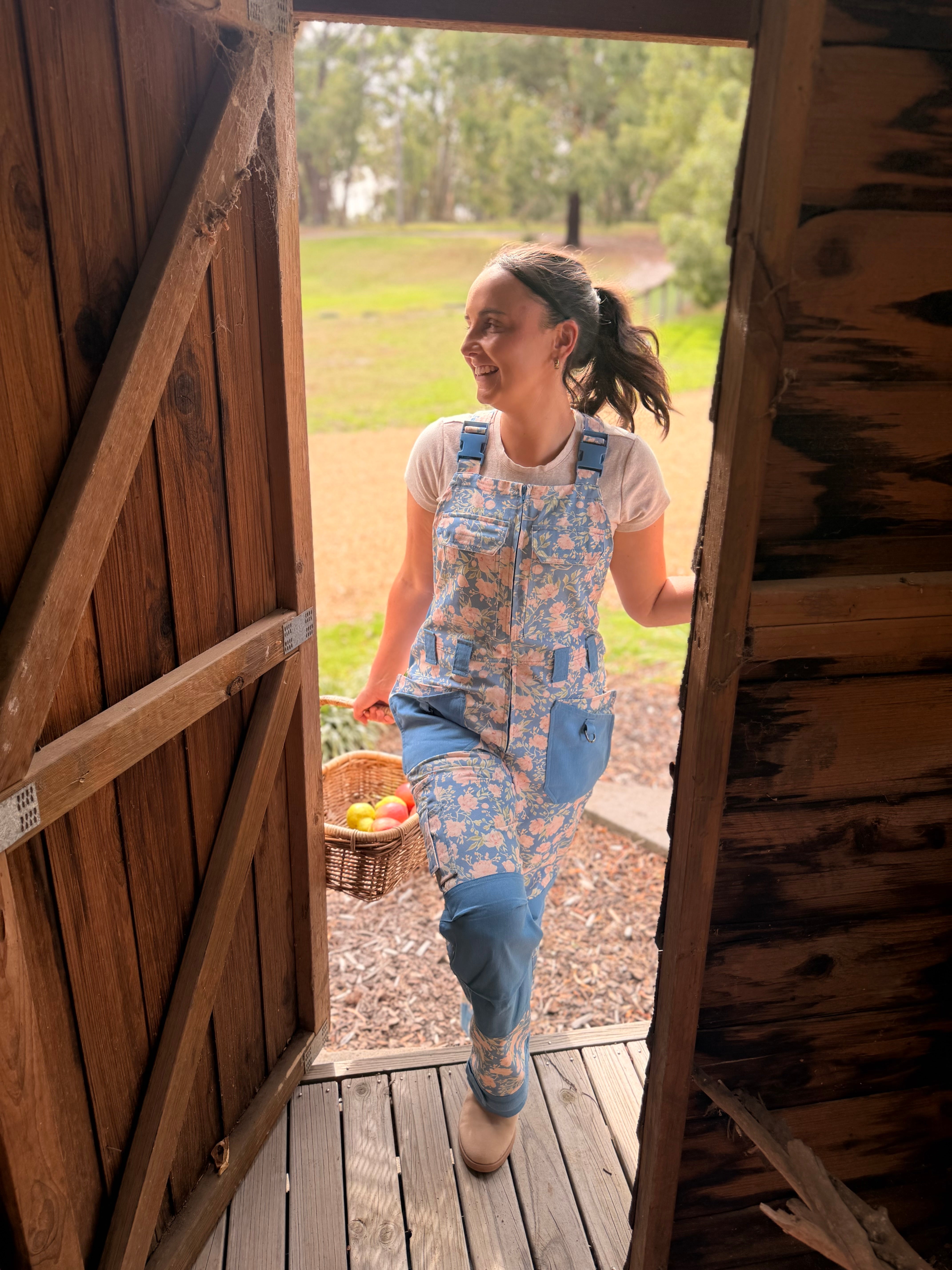 Peony Mist Dungarees