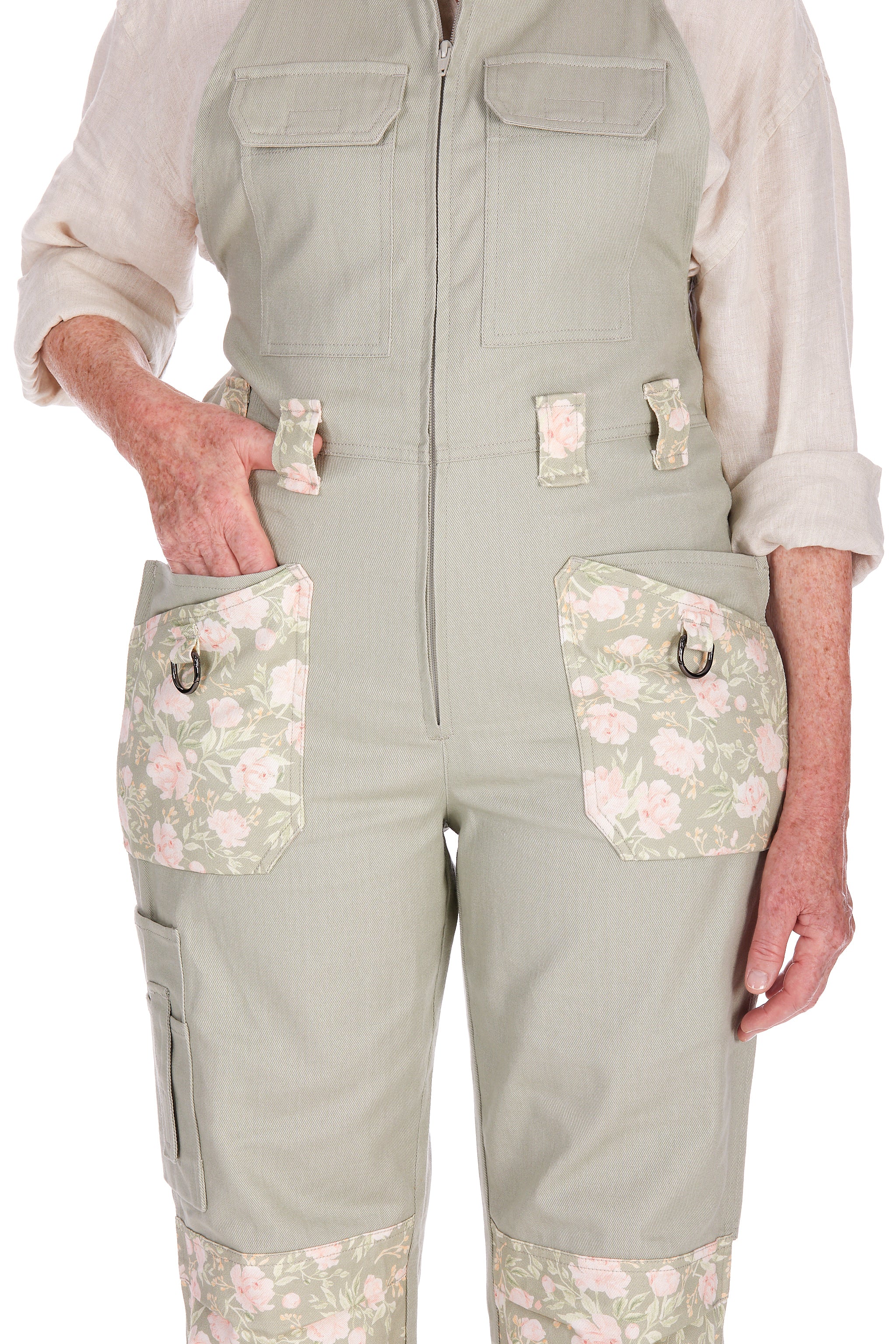 Peony Patch Dungarees