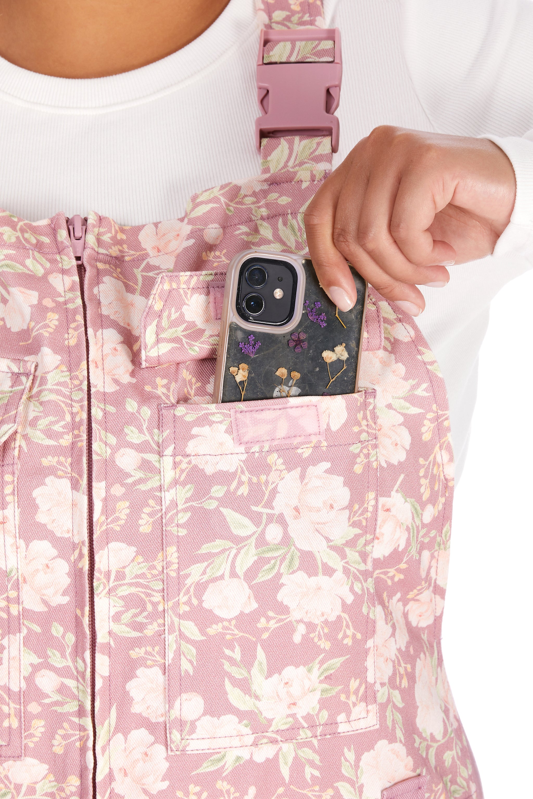 Peony Blossom Dungarees