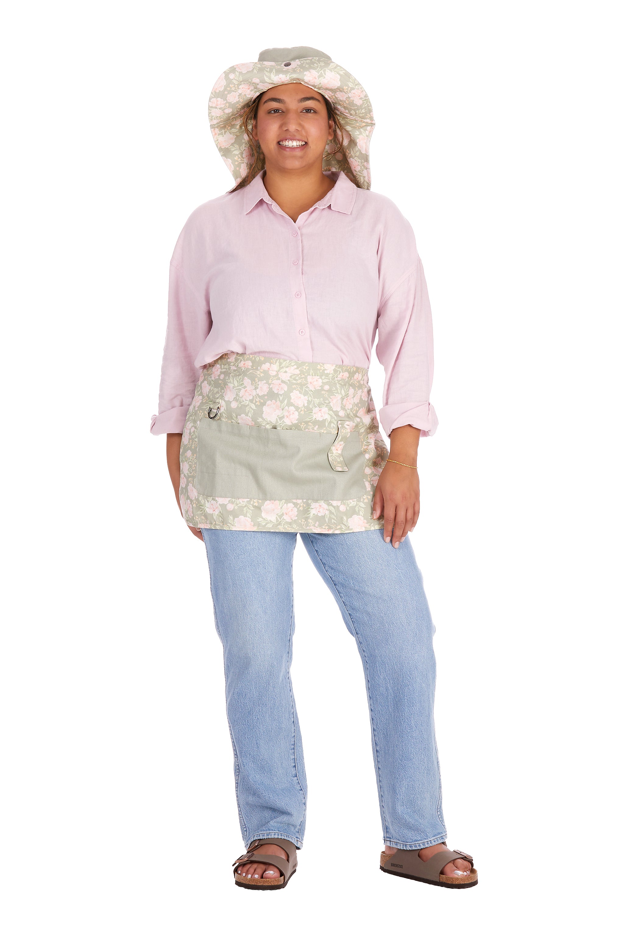 Peony Meadow Waist Apron