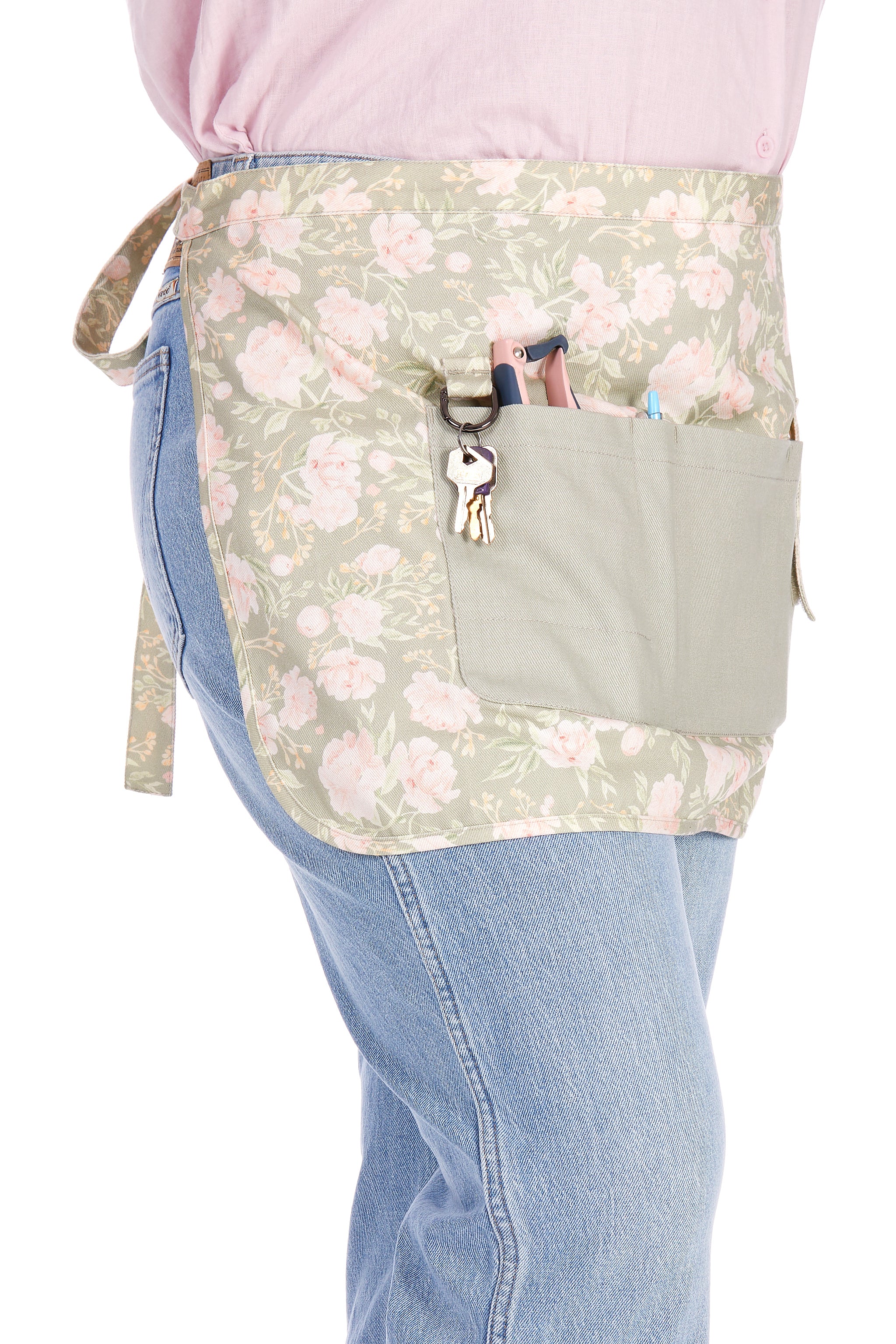 Peony Meadow Waist Apron