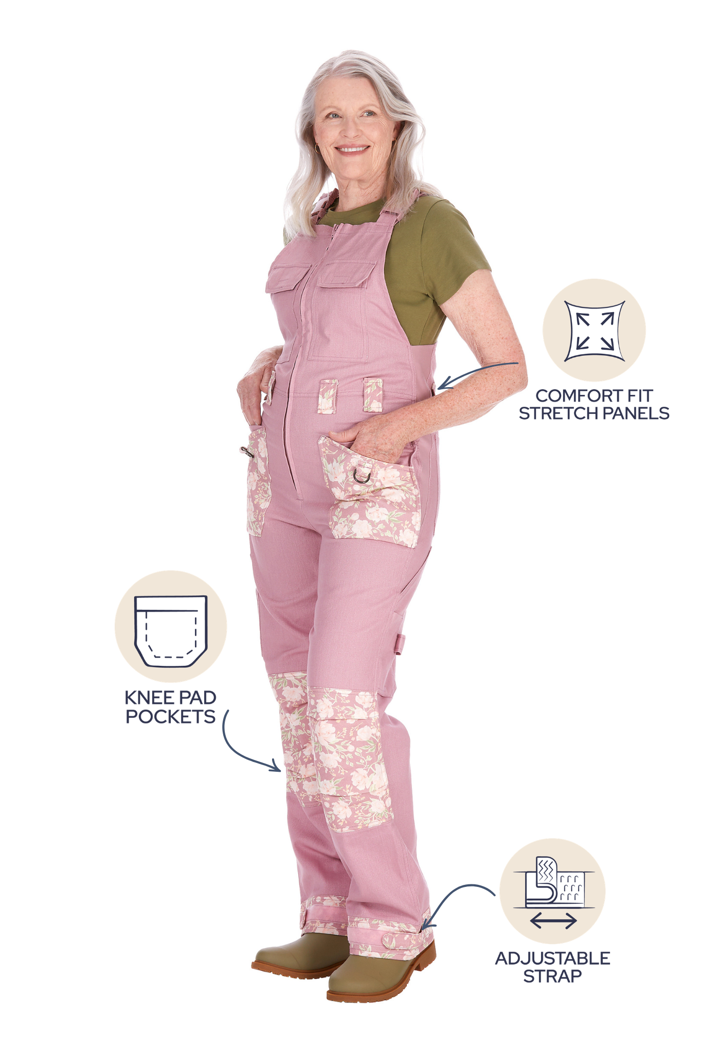 Peony Posy Overalls
