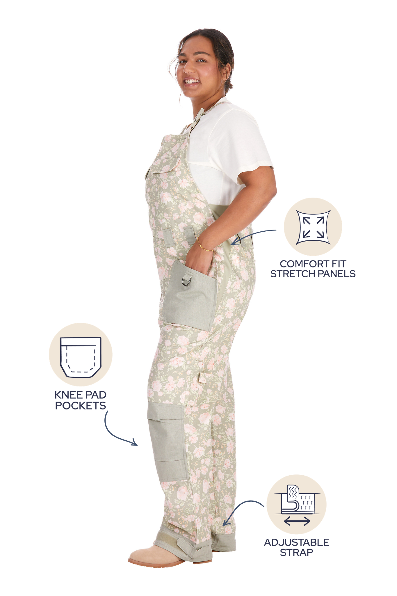 Peony Meadow Dungarees
