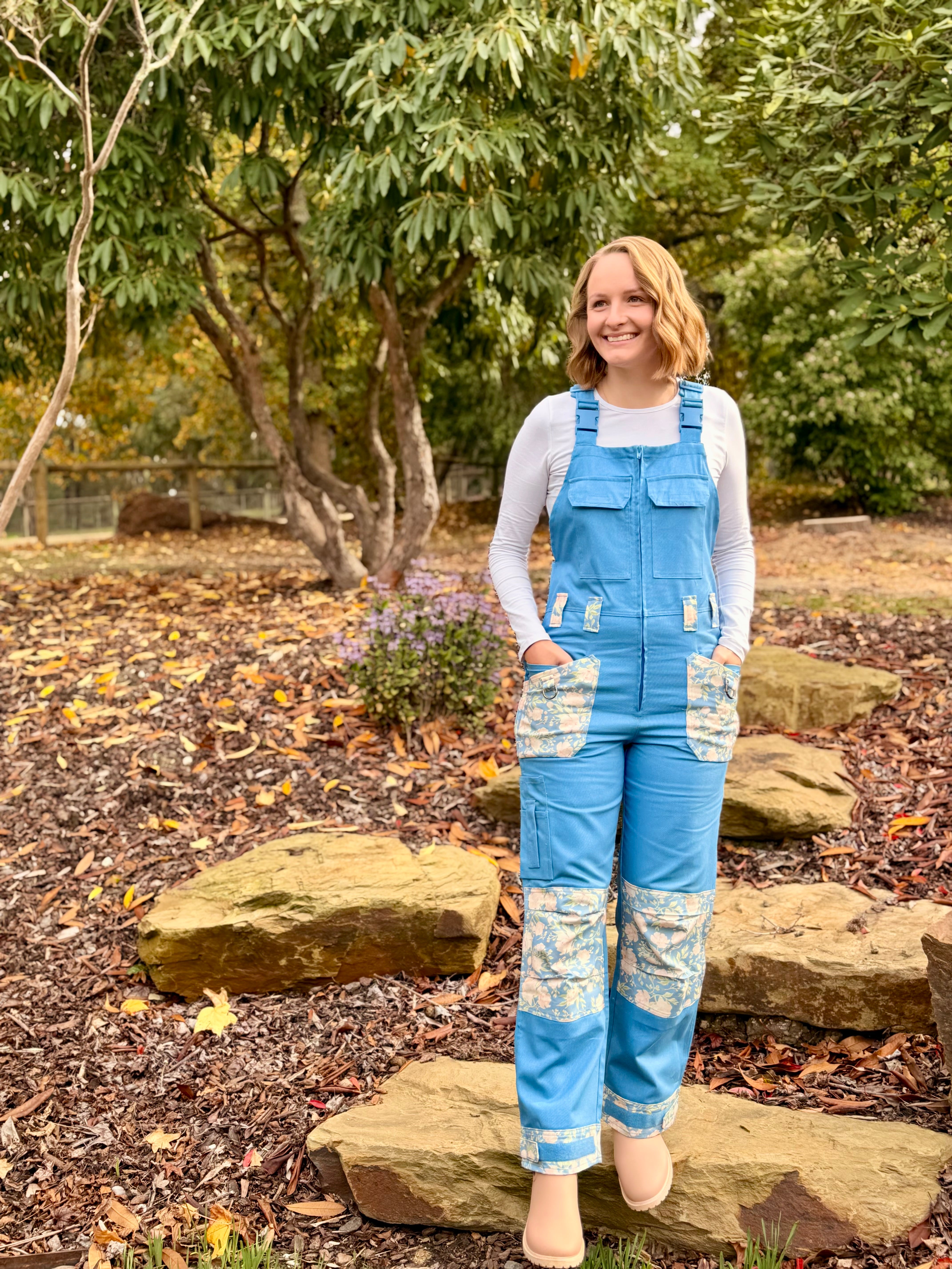 Peony Drop Overalls