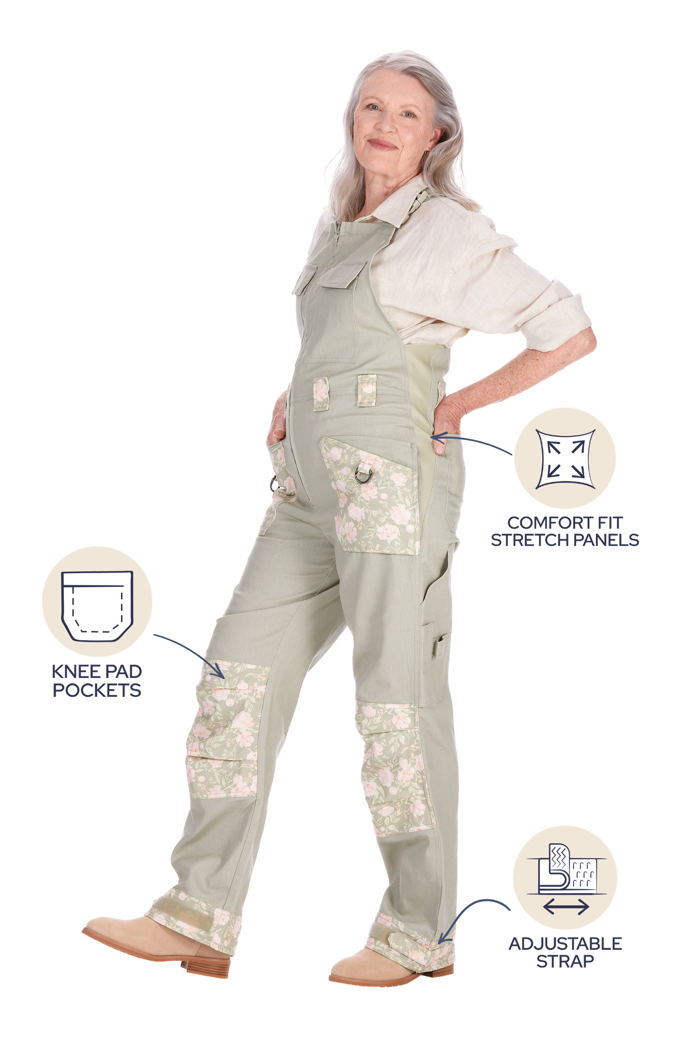 Peony Patch Dungarees