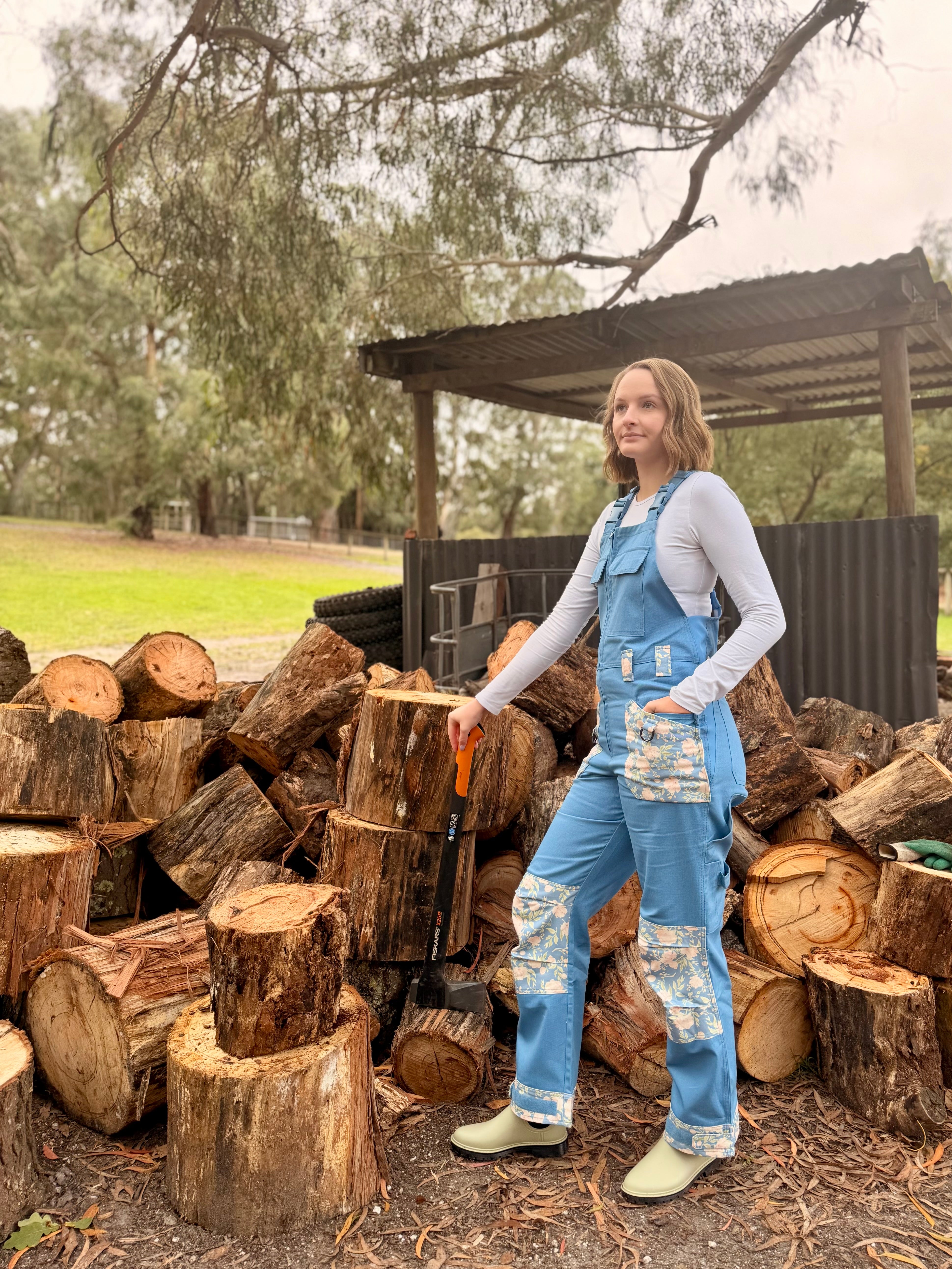Peony Drop Dungarees
