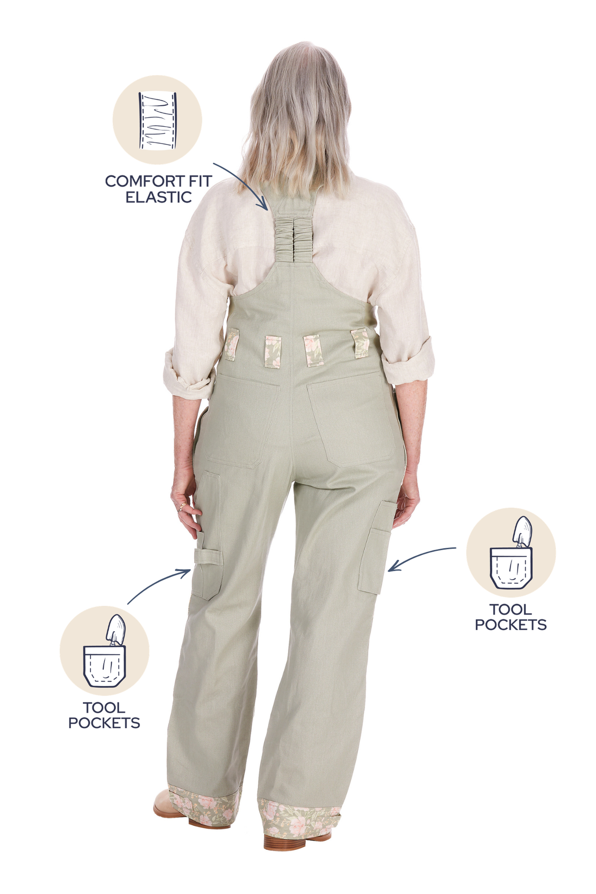 Peony Patch Dungarees