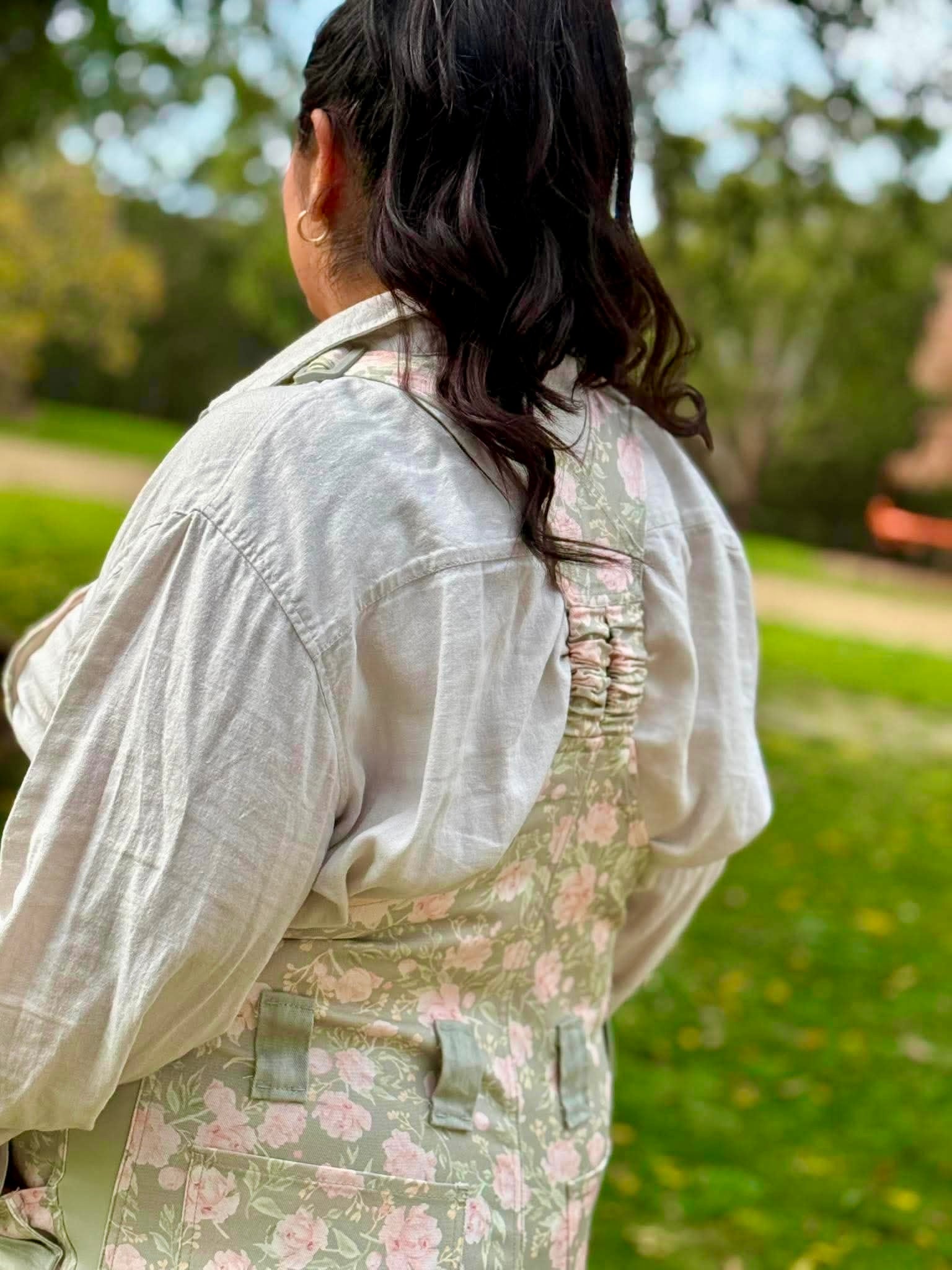 Peony Meadow Shortalls