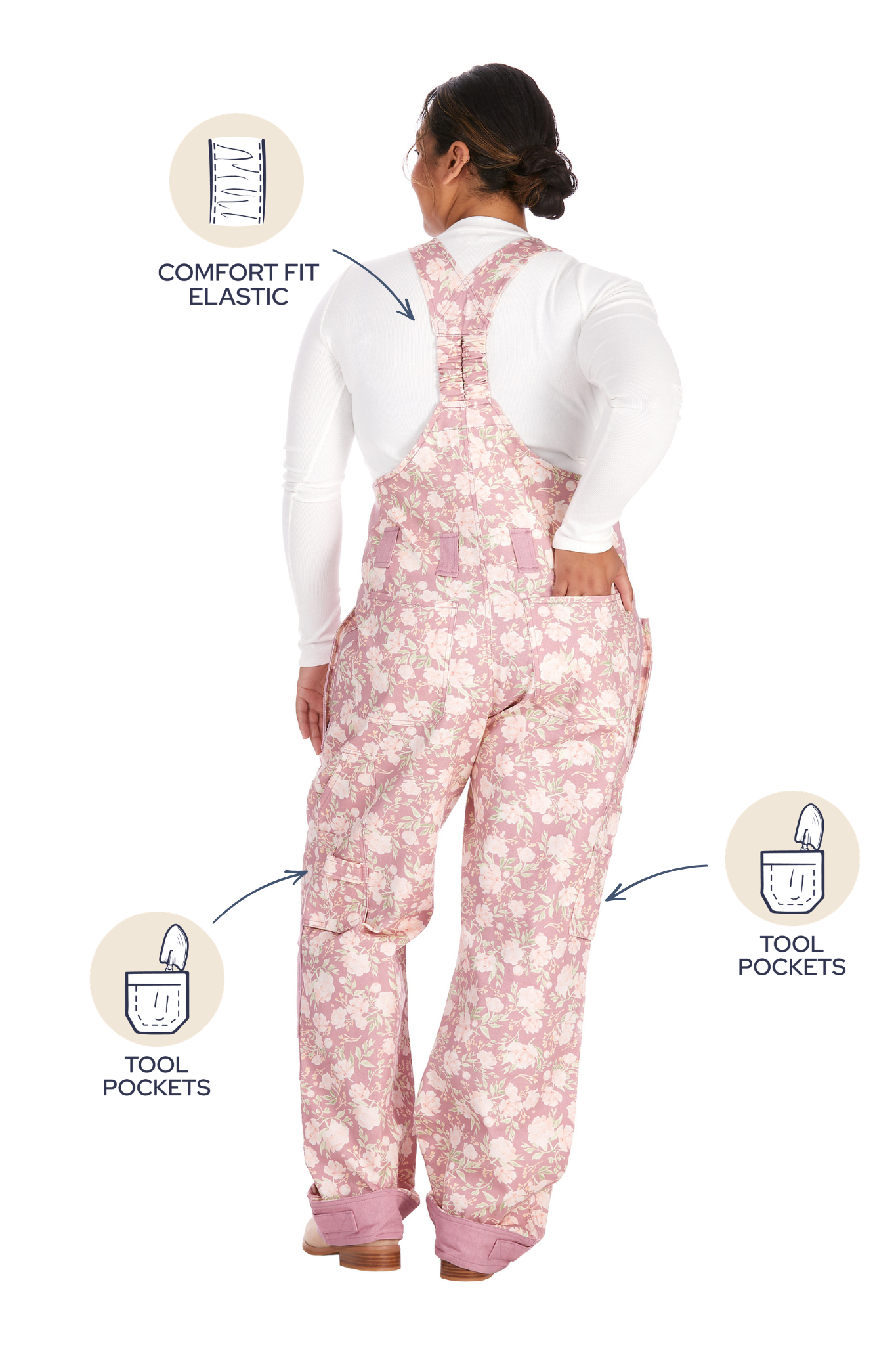 Peony Blossom Dungarees