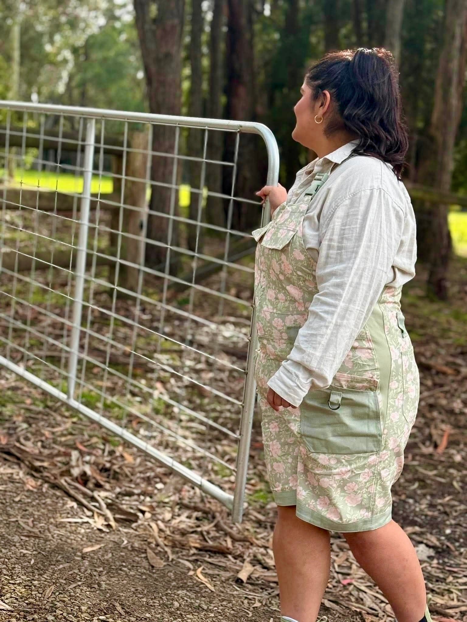 Peony Meadow Shortalls