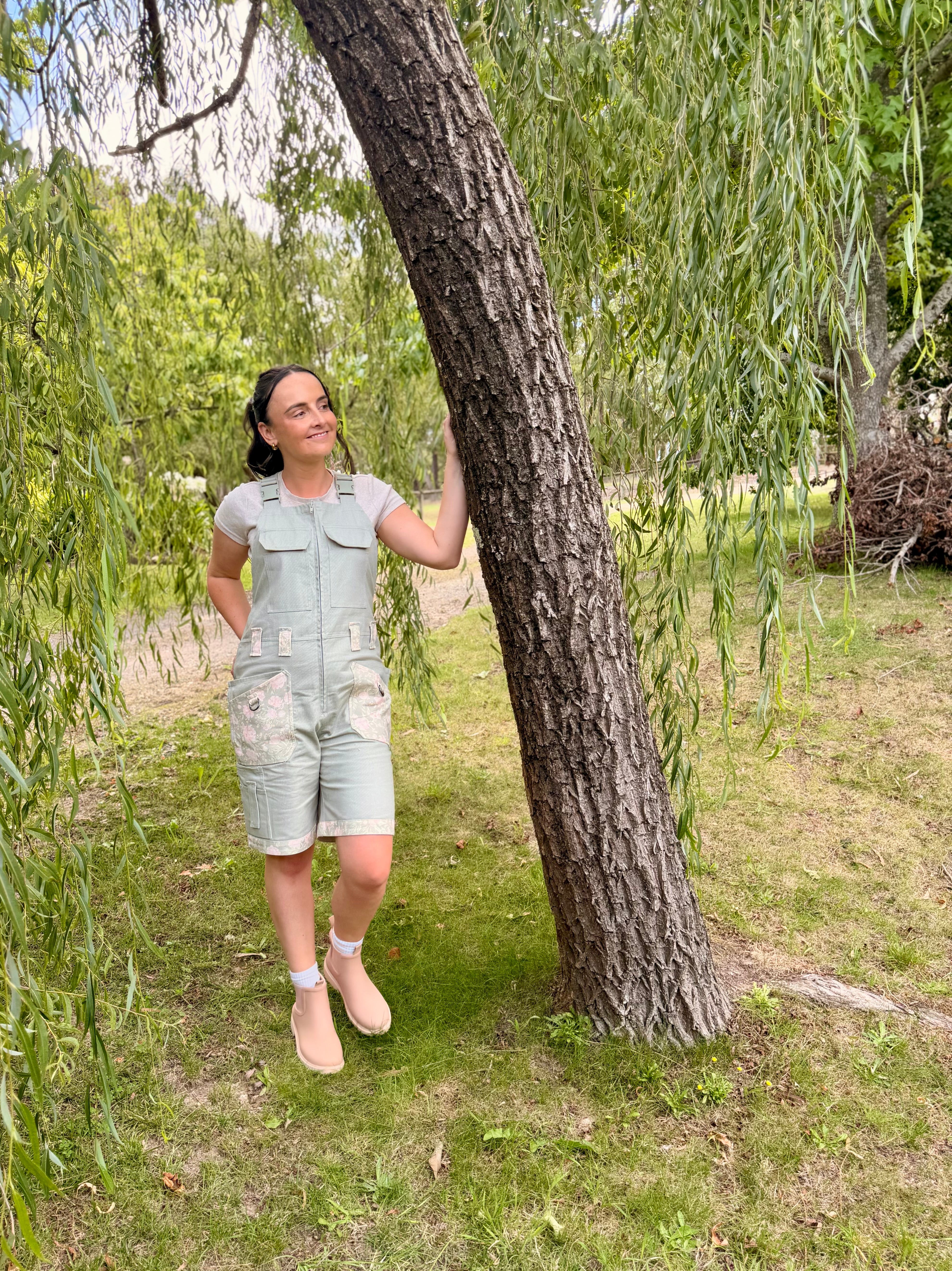 Peony Patch Shortalls